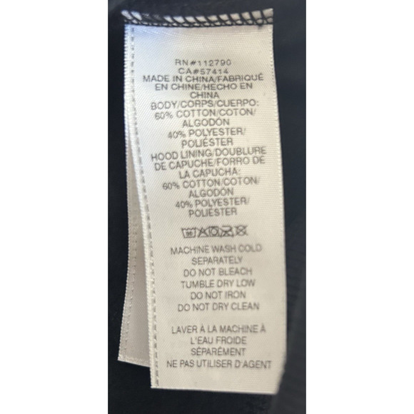 True Religion Men's Sz Small Classic Buddha Logo Full Zip Up Hoodie Fleece S NWT - Picture 8 of 10